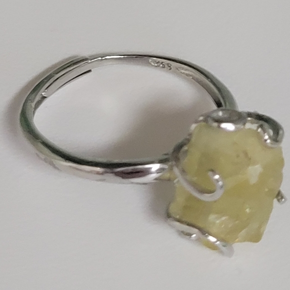 NATURAL POWERFUL HELIODOR STONE STERLING SILVER RING HANDMADE 925 - Picture 16 of 16